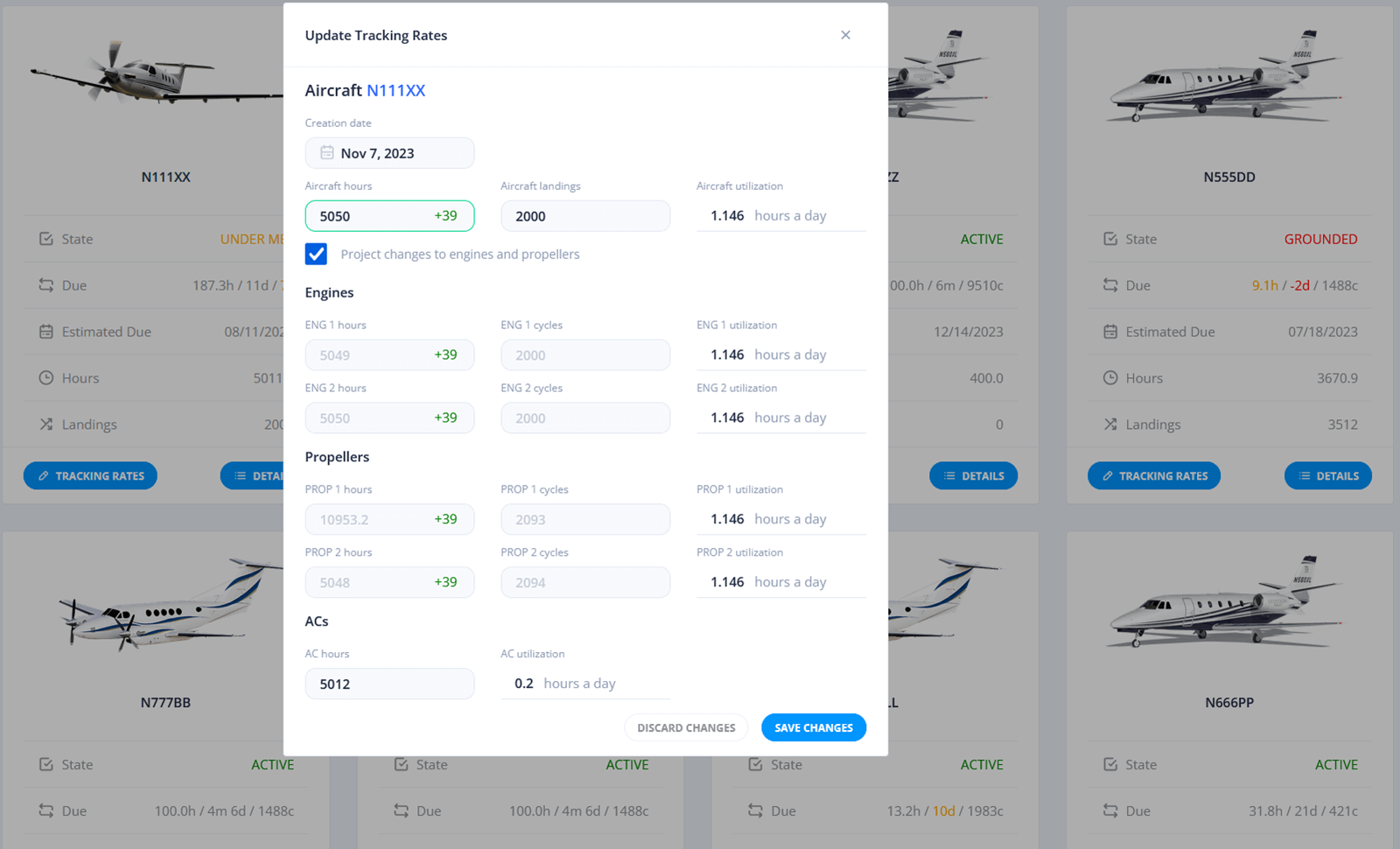 tracking-rates